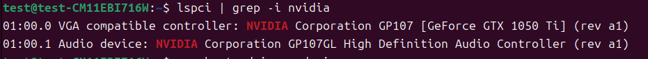 lspci命令显示NVIDIA显卡