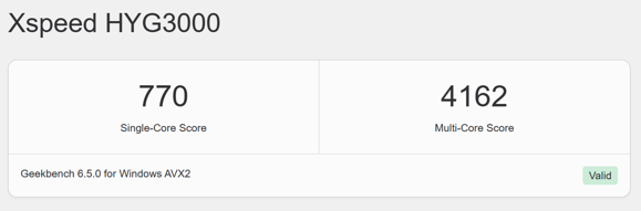 Geekbench 6测试结果